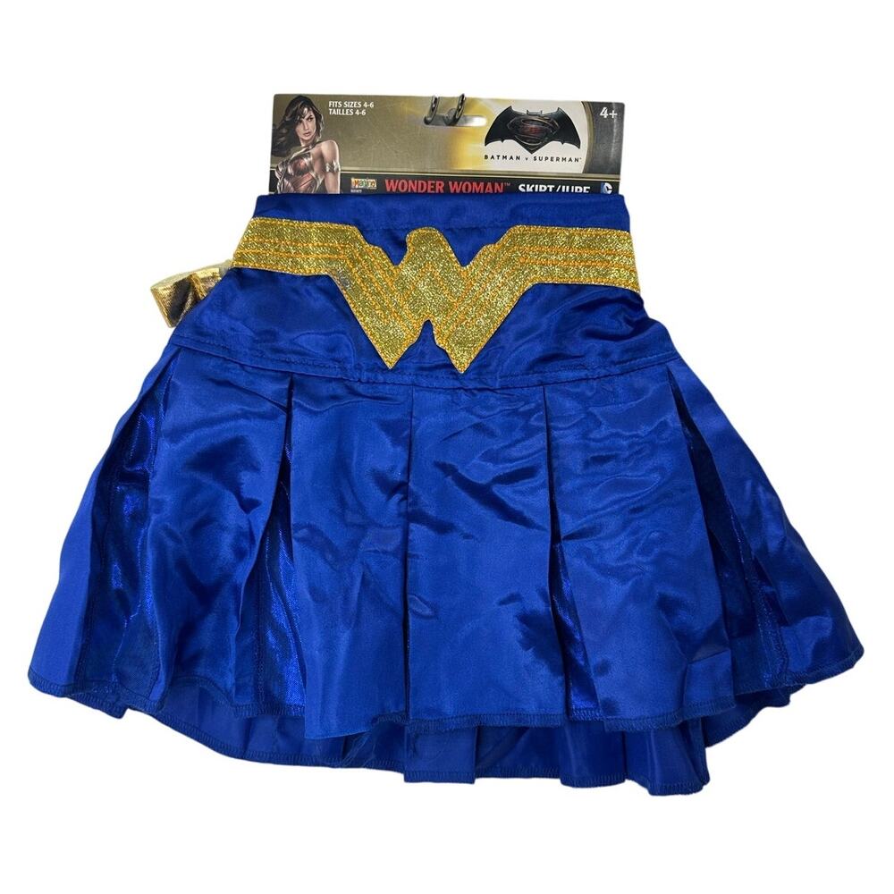 Wonder Woman Costume Skirt For Girls Size 4-6 NWD